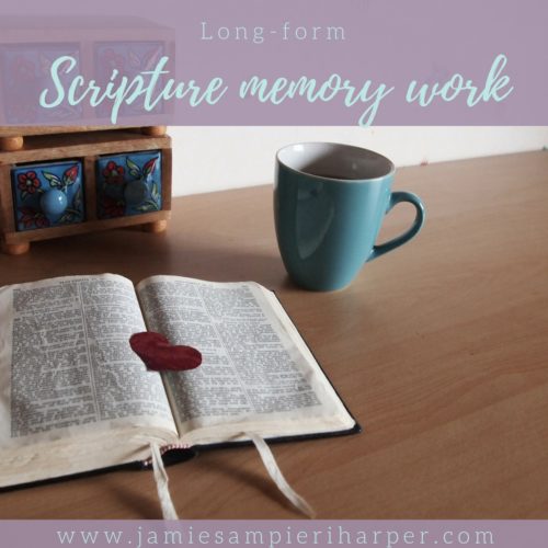 Long-form Scripture Memory Work